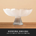 Axyaa Lotus Fruit Plate: Pink Nut Refreshment Plate for Living Room Coffee Table