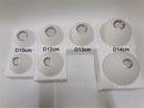 Axyaa Matte White Glass Lamp Shade for E27 E14 Threaded Socket
