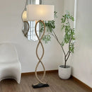Axyaa Nordic Wabi Sabi Hemp Rope Floor Lamp - LED Living Room Decor