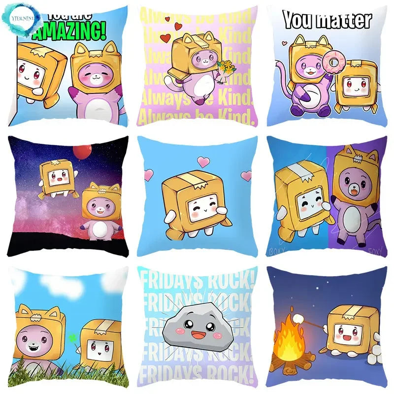 Axyaa Cartoon Robot Balloons Pillowcase Set for Home Decor
