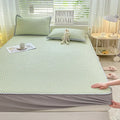 Axyaa Summer Latex Bed Fitted Sheet Set with Soft Air-conditioning Mat & Anti-slip Bed Skirt