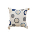 Axyaa Jacquard Embroidery Pillow Cover Set Striped Polka Dot Tassel Cushion Covers