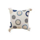 Axyaa Jacquard Embroidery Pillow Cover Set Striped Polka Dot Tassel Cushion Covers