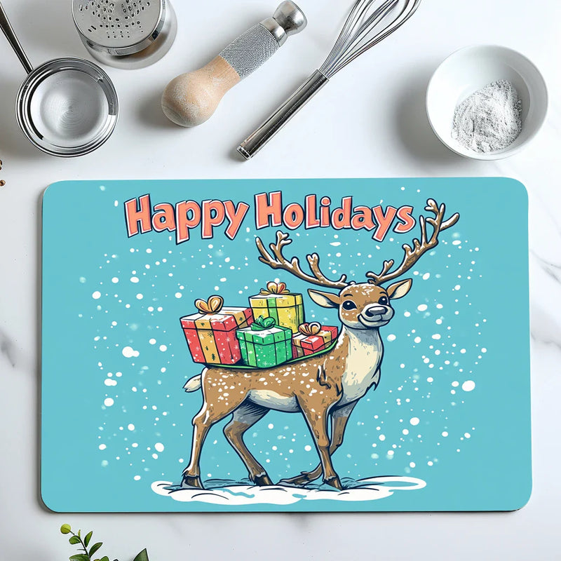 Axyaa Absorbent Rubber Backed Dish Drying Mat