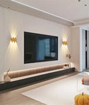 Axyaa Gold Aluminium LED Wall Sconce Waterproof Up/Down Indoor Wall Lamp