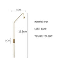Axyaa Minimalist Iron Floor Lamp LED Luster for Modern Living Room, Bedroom, Study