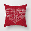 Axyaa Love Heart Cushion Cover for Living Room Sofa Valentine's Day Home Decor