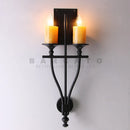 Axyaa Marble Carved Vintage Country Wall Lamp Living Room Bedroom LED Sconce