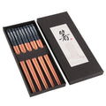 Wooden Chopsticks Set - Axyaa Household Long Non-slip Japanese Tableware