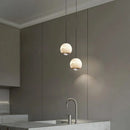Axyaa Marble LED Pendant Lights - Modern Luxury Chandeliers for Kitchen Island & Bedside
