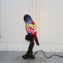Axyaa Tiffany Parrot LED Glass Table Light - Creative Home Decor