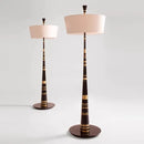Axyaa Black Gold Floor Lamp - French Designer Standard Light for Living Room