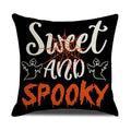 Axyaa Halloween Linen Pillowcase Set - Horror Theme Sofa Cushion Cover