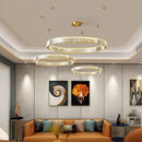 Axyaa Nordic Crystal Chandelier: Luxury Gold/Chromium Suspension Lamp