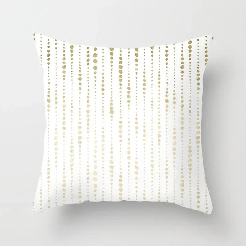 Axyaa Glitter Geometric Pineapple Pillow Covers - 45X45cm