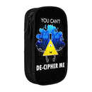 Axyaa Bill Cipher Pencil Case: Kids Stationery School Supplies Pen Box - Large Storage Bag