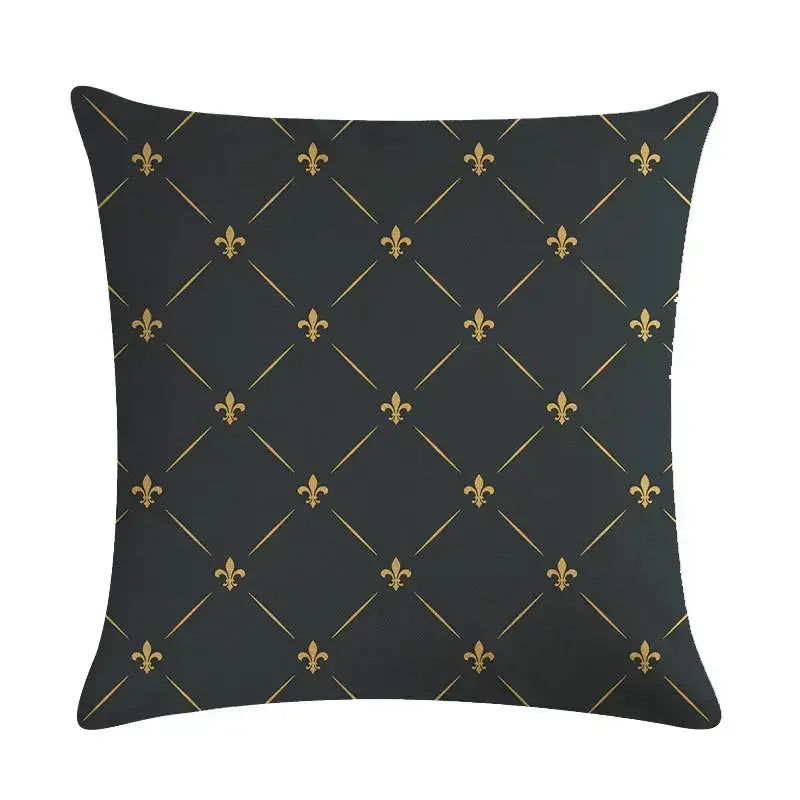 Axyaa Geometric Abstract Linen Pillowcase for Home Decor