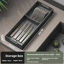 Axyaa Aluminum Cutlery Drawer Organizer Tray for Kitchen Cabinet Storage