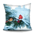 Axyaa Bird Oil Painting Cushion Cover - Chinese Style Home Decor