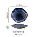 Axyaa Ceramic Irregular Dish Plate Set - Japanese Style Dinnerware