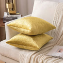 Luxury Velvet Gold Christmas Cushion Cover by Axyaa - Home Decor Sofa Bed Pillowcase