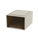 Axyaa Brown Drawer Storage Box for Clothes, Toys, Shoes - Space-Saving Organizer