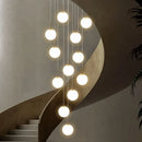 Luxury Nordic Villa Chandelier - Axyaa Living Room Hanging Lights