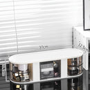Axyaa Double-Layer Makeup Organizer: Brush Tube Compartment Drawer for Dressing Table