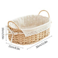 Wicker Laundry Basket with Handles by Axyaa - Home Decor, Toy Storage, Clothes Container