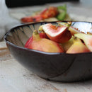 Axya Ceramic Noodle Soup Bowls - Fission Pattern - Large Vegetable Bowls