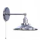 Axyaa Vintage Pull Chain LED Wall Lights Lens Stair Aisle Reading Bedside Lamp