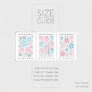 3-Piece Pink & Blue Floral Market Print Set by Axyaa- Modern Gallery Decor