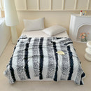 Axyaa Soft Plush Jacquard Blanket - Multifunctional Bed Sofa Cover - 150*200cm