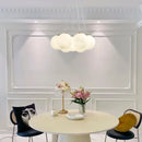 Axyaa Glass Ball Chandelier: Modern French Style Pendant Light