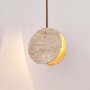 Axyaa Nordic Cream Style Yellow Stone Pendant Lamp for Home Decor