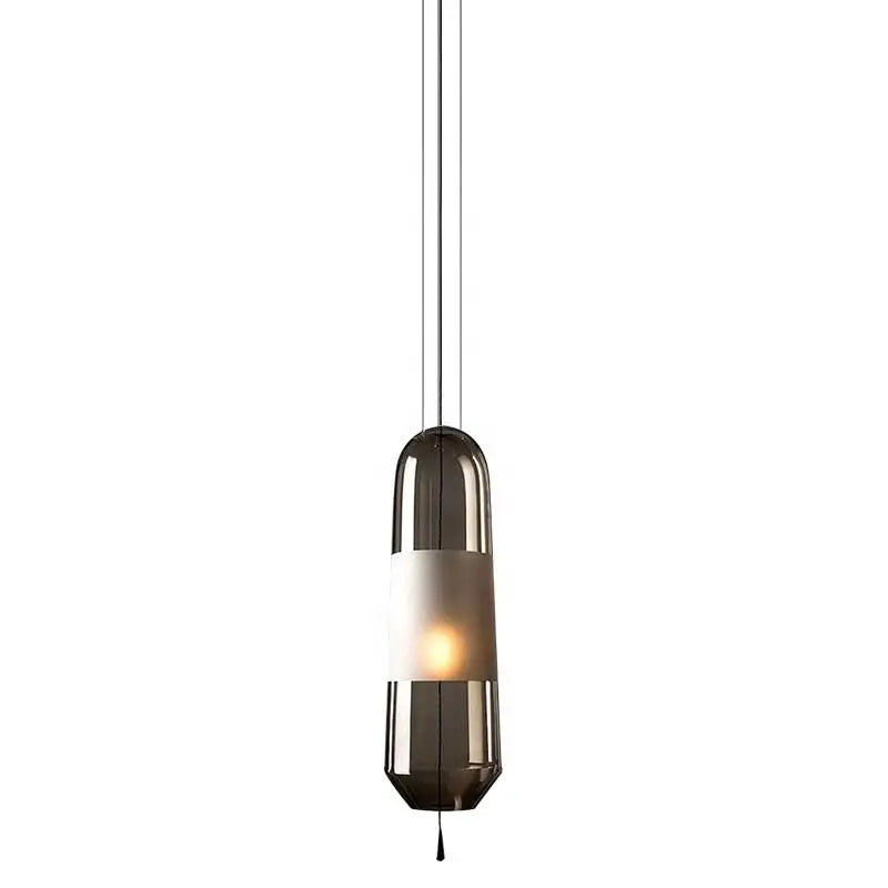 Axyaa Glass LED Pendant Lights: Modern Nordic Kitchen Dining Hanging Lamps