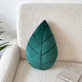 Axyaa Leaf Shaped Pillows: Christmas Green Nordic Style Decor for Living Room & Headboard.