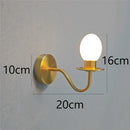 Axyaa Duck Egg Shape LED Wall Lamp Creative Nordic Design Mini Wall Light