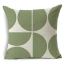 Axyaa Green Floral Pattern Cushion Cover for Home Sofa Car Decor