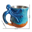 Octopus Mug with Stainless Steel Liner, by Axyaa - Creative Home Decor and Coffee Cup