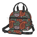 Axyaa Paisley Pattern Lunch Bag: Waterproof, Insulated, Reusable, Thermal Tote