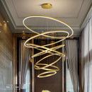 Axyaa Vintage Ring Pendant Ceiling Chandelier Light