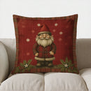 Axyaa Snowflake & Bow Christmas Tree Pillow Cover for Sofa, Bedroom, Car
