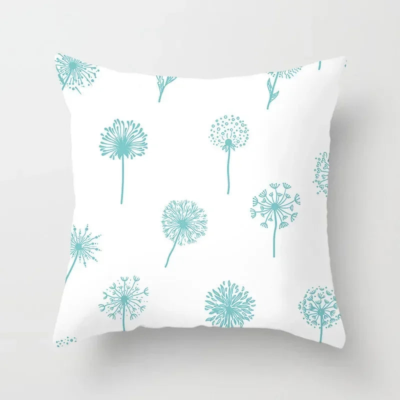 Modern Geometry Print Pillow Case for Home Decor by Axyaa - Mint Green Pillow Cover