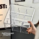 Axyaa 9-Grid Acrylic Storage Box for Cards, Toys, Models - Transparent Organizer