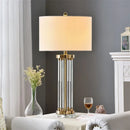 Axyaa Crystal LED Table Lamp - Postmodern Decorative Desk Light for Home Bedroom