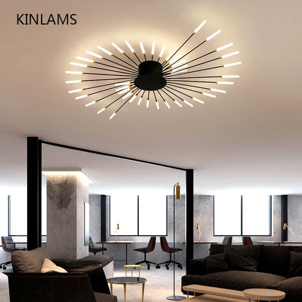 Modern Gypsophila LED Pendant Chandelier by Axya for Home Living Room, Bedroom & Study