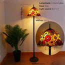 Axyaa Stained Glass Floor Lamp: American Retro Tiffany Design for Living Room & Bedroom