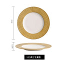 Axyaa Phnom Penh Plate Set - Restaurant Hotel Ceramic Tableware Artistic Concept Plate