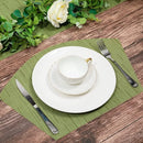 Axyaa Fan-Shaped PVC Placemats: Heat Resistant, Wipe Clean Dining Table Mats for Home Décor